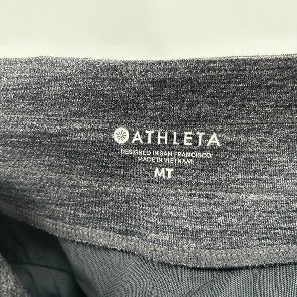 ATHLETA Flawed Heather Gray Metro Downtown Ankle Pants Athletic Size Medium Tall - Picture 6 of 7